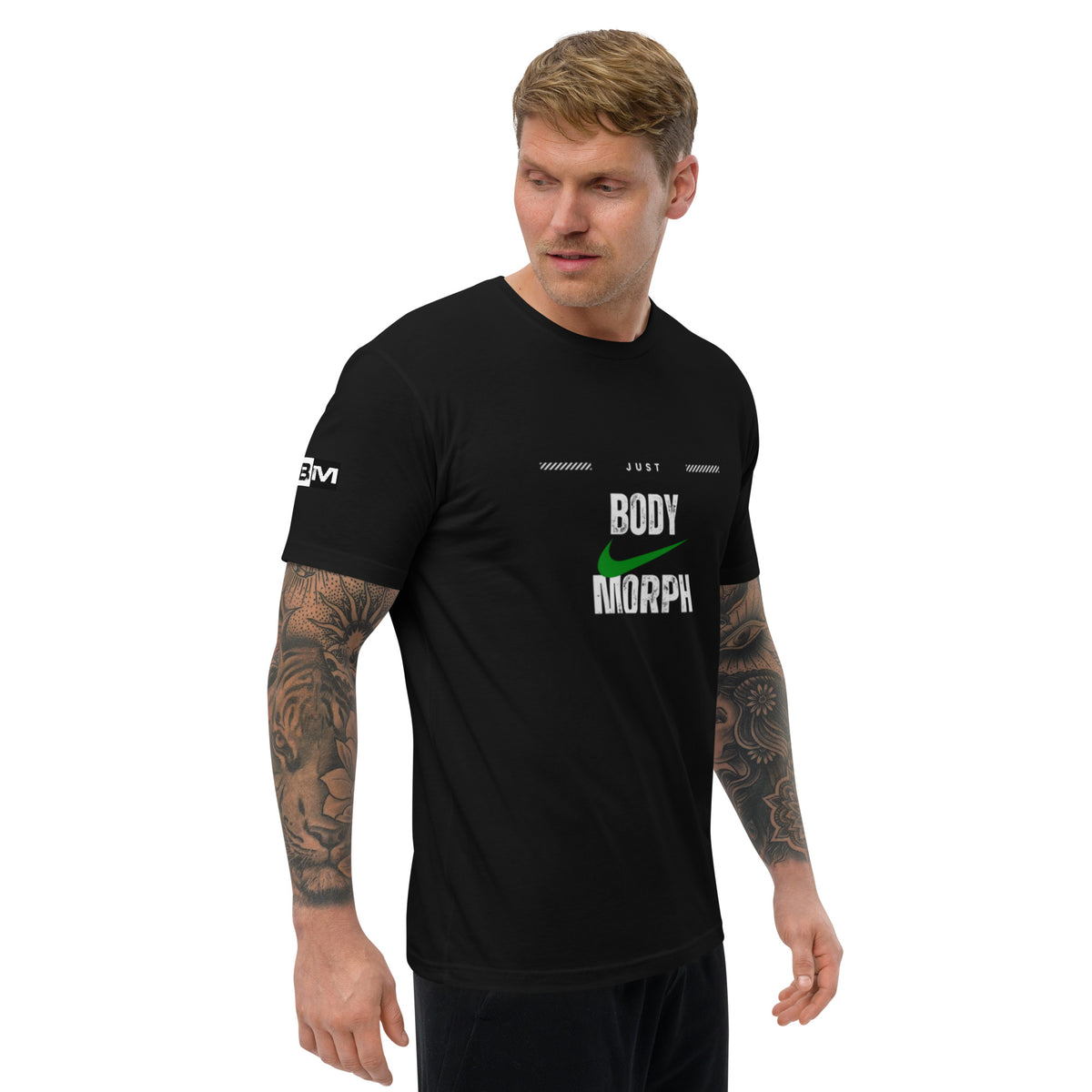 JUST BM - Short Sleeve T-shirt – BODYMORPHNUTRITION